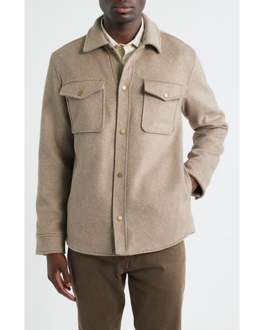 Nordstrom Natural Wool Blend Shirt Jacket for men