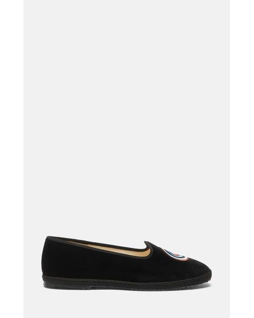 Scarosso Black Target Slippers for men