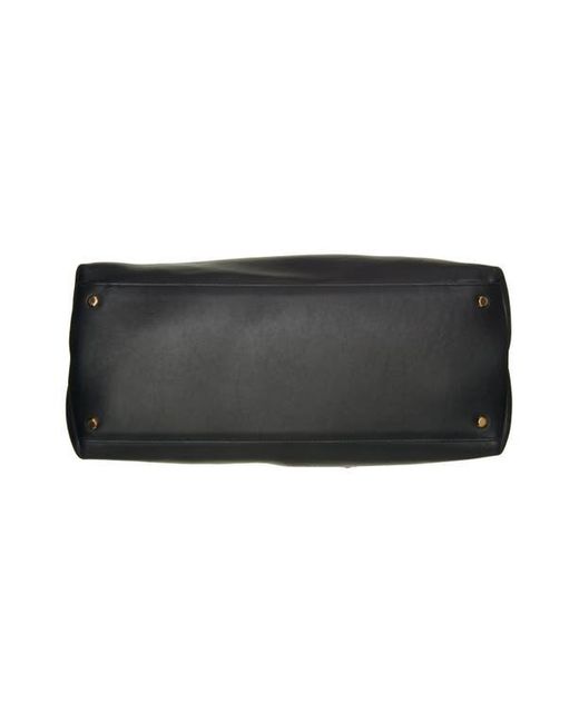 Bottega Veneta Black Ciao Ciao Knot Detail Leather Top Handle Bag