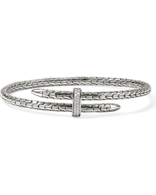 John Hardy Metallic Spear Bangle, 4Mm