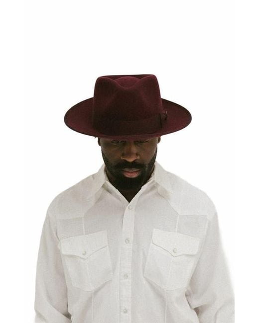 Two Roads Hat Co. Brown Waterloo Fedora for men