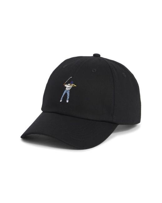 EASTSIDE GOLF Black Swingman Embroidered Dad Adjustable Baseball Cap for men