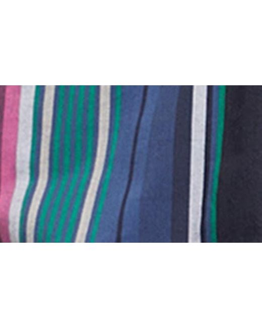 Scotch & Soda Blue Multicolor Stripe Camp Shirt for men
