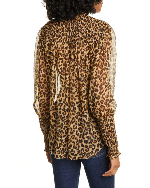 veronica beard leopard top