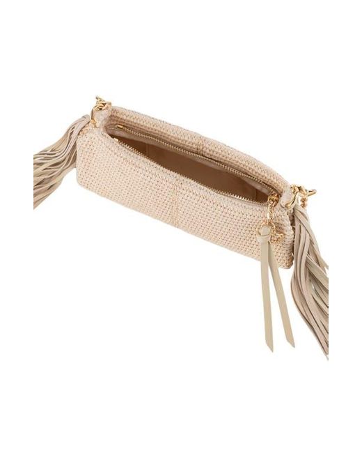 Maje Natural Miss M Raffia-Look Clutch Bag