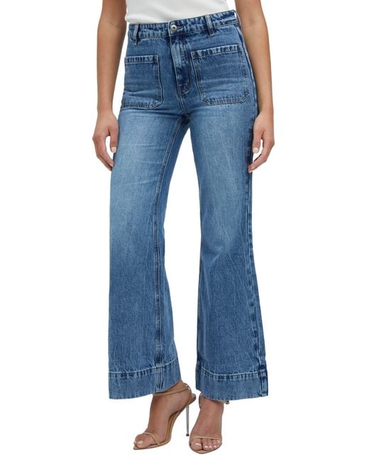 Bardot Lincoln Flare Jeans in Blue | Lyst
