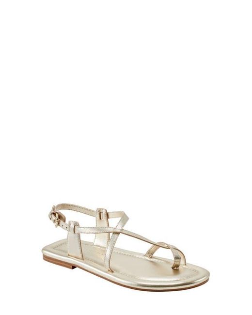 Marc Fisher White Gerty Ankle Strap Sandal