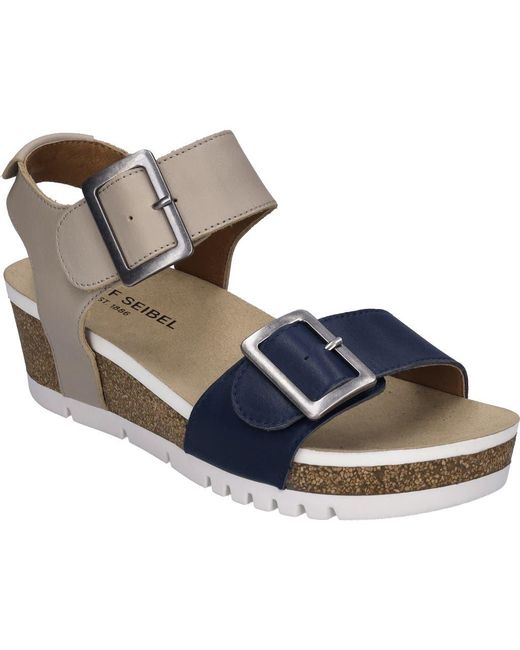 Josef Seibel Blue Quinn 02 Wedge Sandal