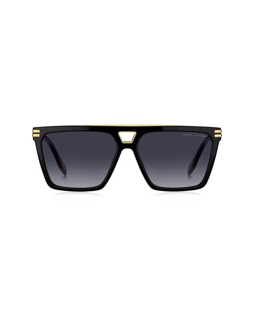 Marc Jacobs Black 58Mm Gradient Square Sunglasses