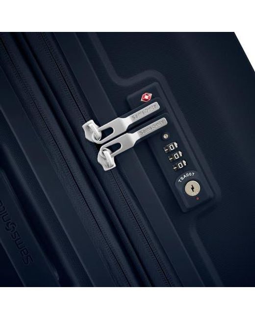 Samsonite Blue Outline Pro 28 Large Checked Spinner Luggage