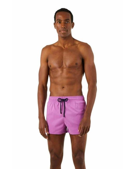 Vilebrequin Red Fitted Stretch Swim Trunks for men