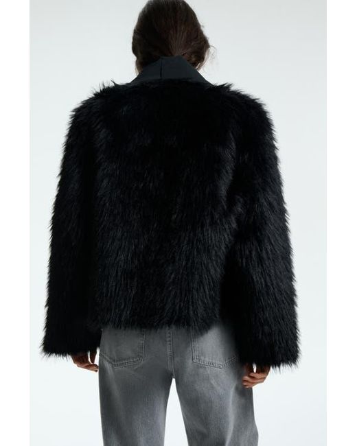 H&M Black Double-Faced Jacket