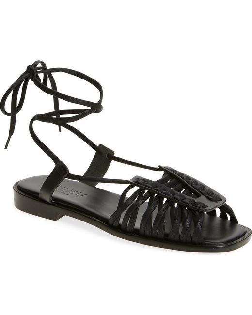 Hereu Black Consell Ankle Strap Sandal