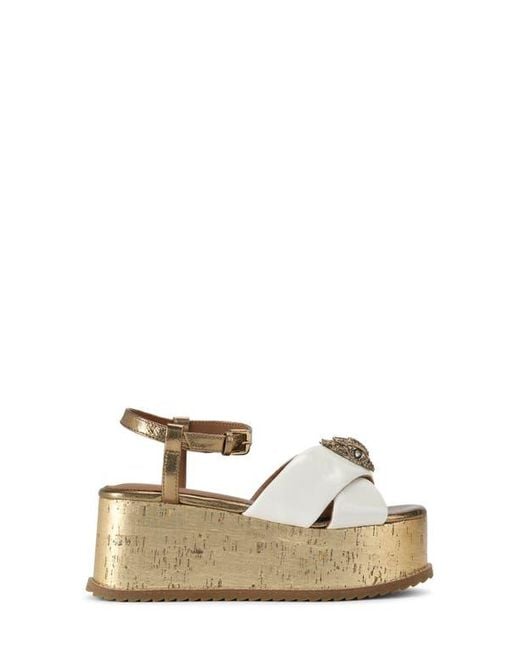 Kurt Geiger Natural Orson Platform Wedge
