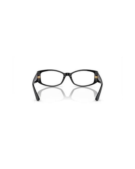 Versace Black 54Mm Irregular Optical Glasses