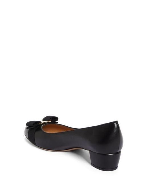 Ferragamo Black Vara Soft Pump