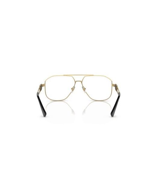 Versace Metallic 59Mm Pilot Optical Glasses for men