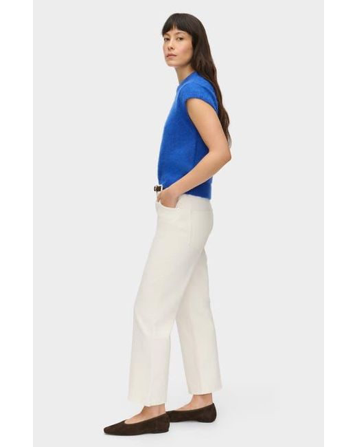 ALIGNE White Crop Flare Jeans