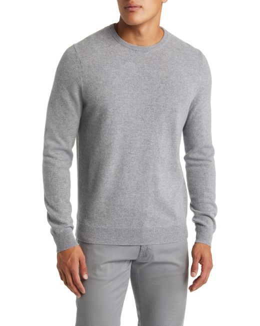 Nordstrom Gray Cashmere Crewneck Sweater for men