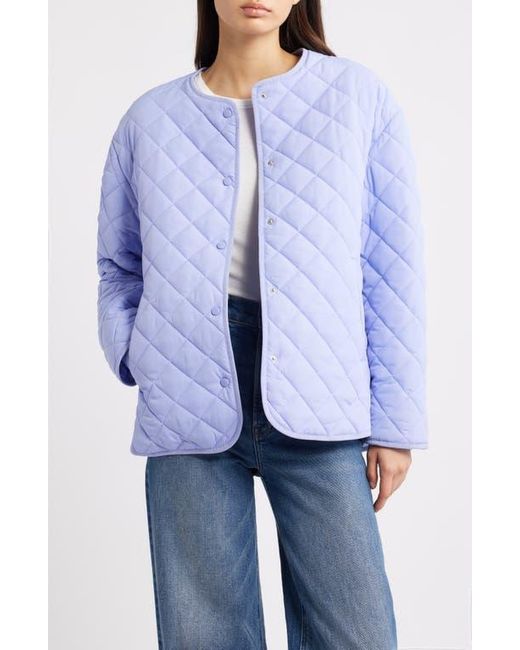 Thread & Supply Blue Quilted Puffer Jacket