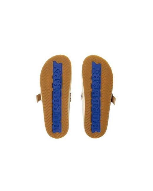 Burberry White Suede Urchin Clogs