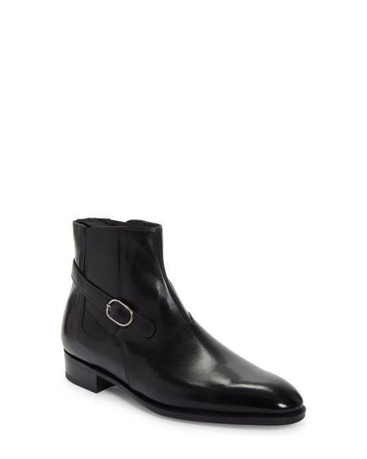 John Lobb Black Masons Boot for men