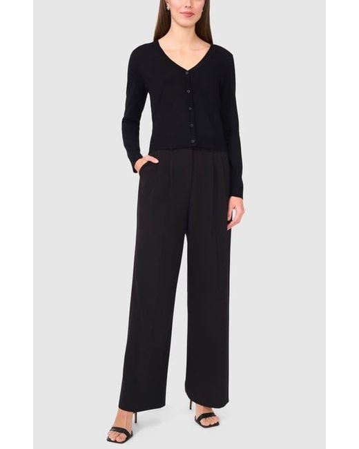 Halogen® Black V-Neck Cardigan