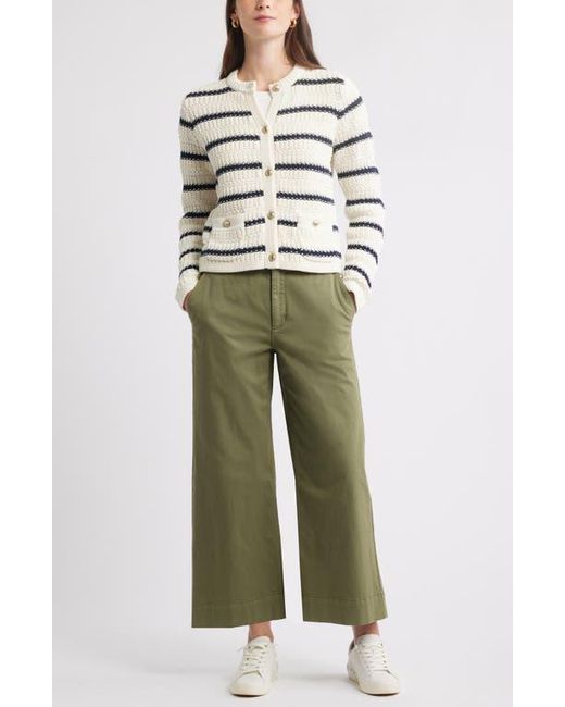 Caslon Green Textured Sweater Jacket