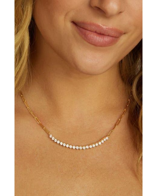 Melinda Maria Metallic Not Your Basic Cubic Zirconia Necklace