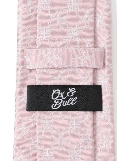 Cufflinks Inc. Pink Art Deco Silk Tie for men