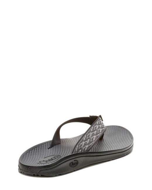Chaco Gray Classic Leather Flip Flop for men