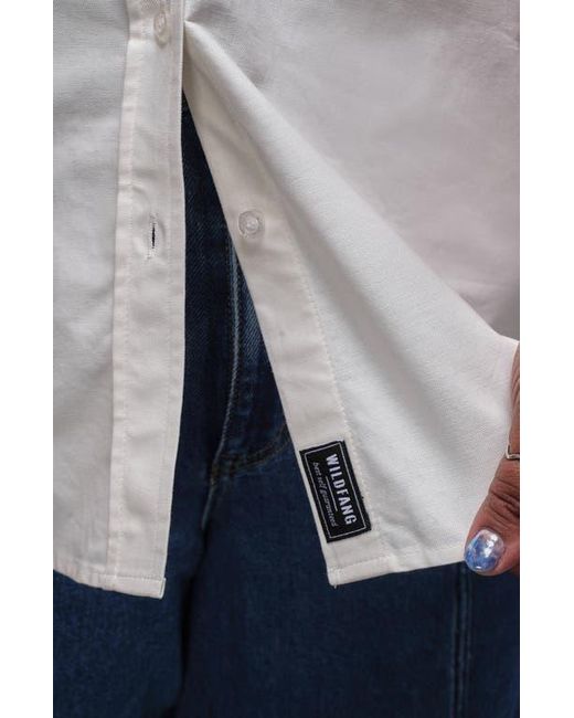 WILDFANG Black The Essential Button Up