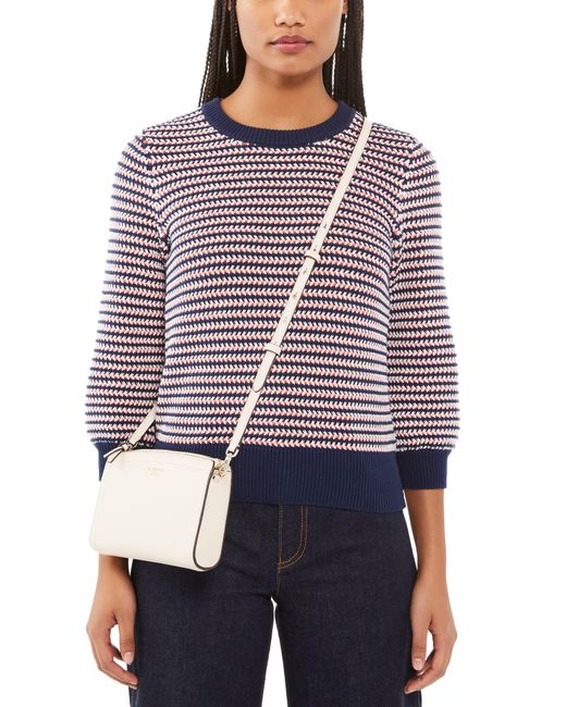 Kate Spade Knott Small Leather Crossbody Bag in Natural Lyst
