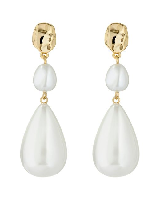 Ted Baker White Inelies Imitation Pearl Drop Earrings