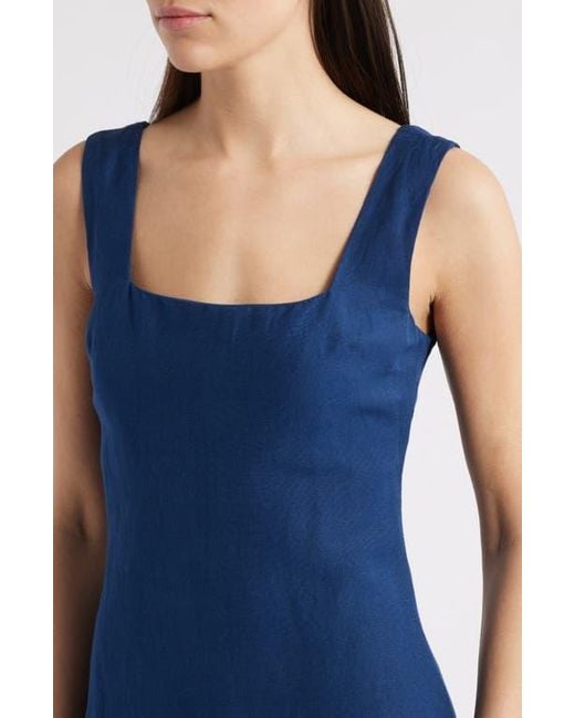 French Connection Blue Birdie Square Neck Minidress