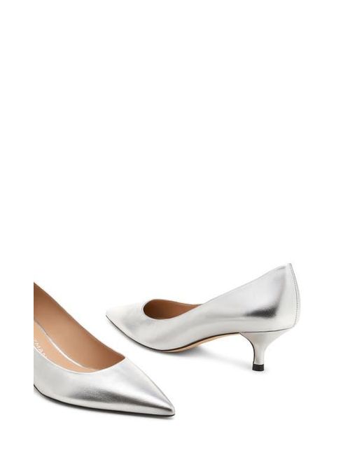 Stuart Weitzman White Stuart Power 50 Pump