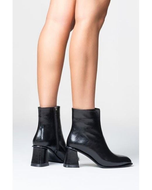 Prologue Shoes Black Maura Block Heel Boot