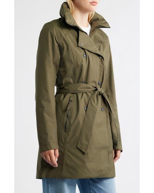 Helly Hansen Green Welsey Ii Insulated Waterproof Trench Coat