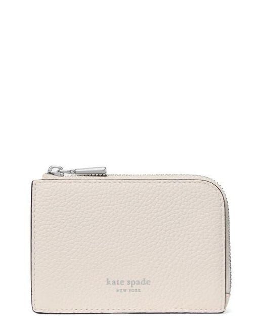 Kate Spade Natural Mini Zip Card Case
