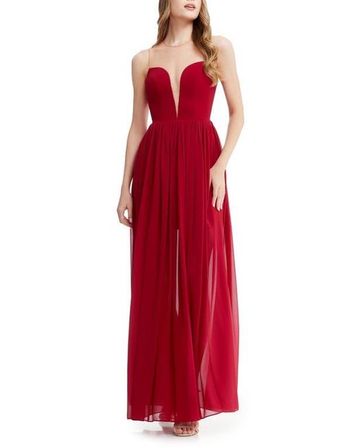 dress the population red Natasha Dress Dress the Population