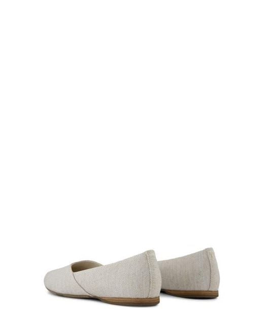 TOMS White Gemma Ballet Flat