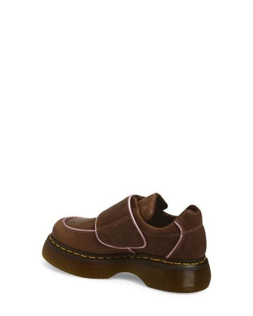 Dr. Martens Brown Buzz Strap Platform Shoe