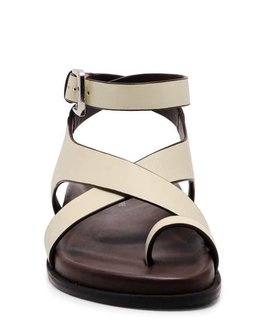 Free People Anya Ankle Strap Toe Loop Sandal in Brown | Lyst