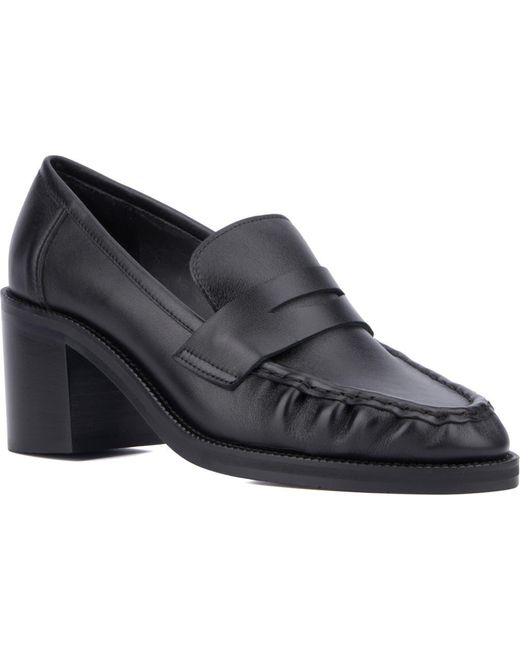 Aquatalia Josette Penny Loafer Pump in Black Lyst
