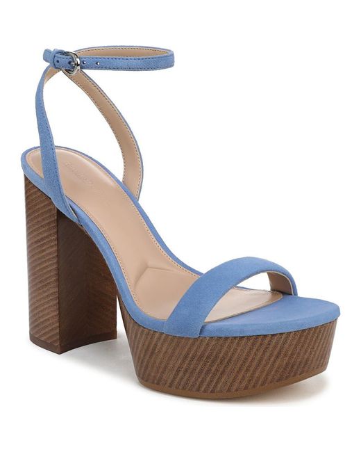 FAVORITE DAUGHTER Blue Ruby Ankle Strap Platform Sandal