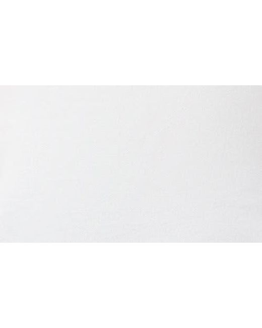 Lacoste White Small Croc Polo for men