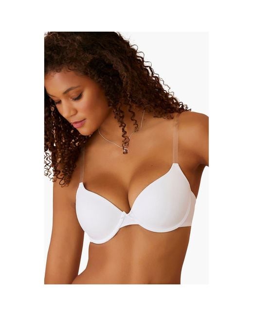 Lascana Brown Underwire Clear Strap T-Shirt Bra