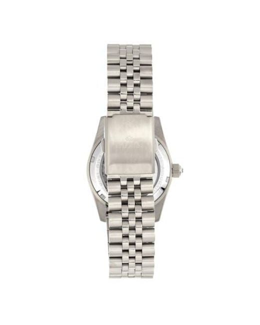 Empress Metallic Constance Automatic Bracelet Watch With Date