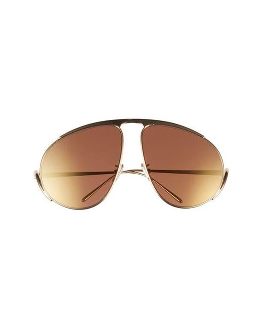 Loewe Brown Signature Pilot Sunglasses