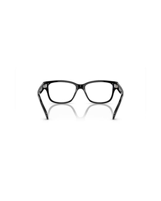 Swarovski Black 54Mm Rectangle Optical Glasses